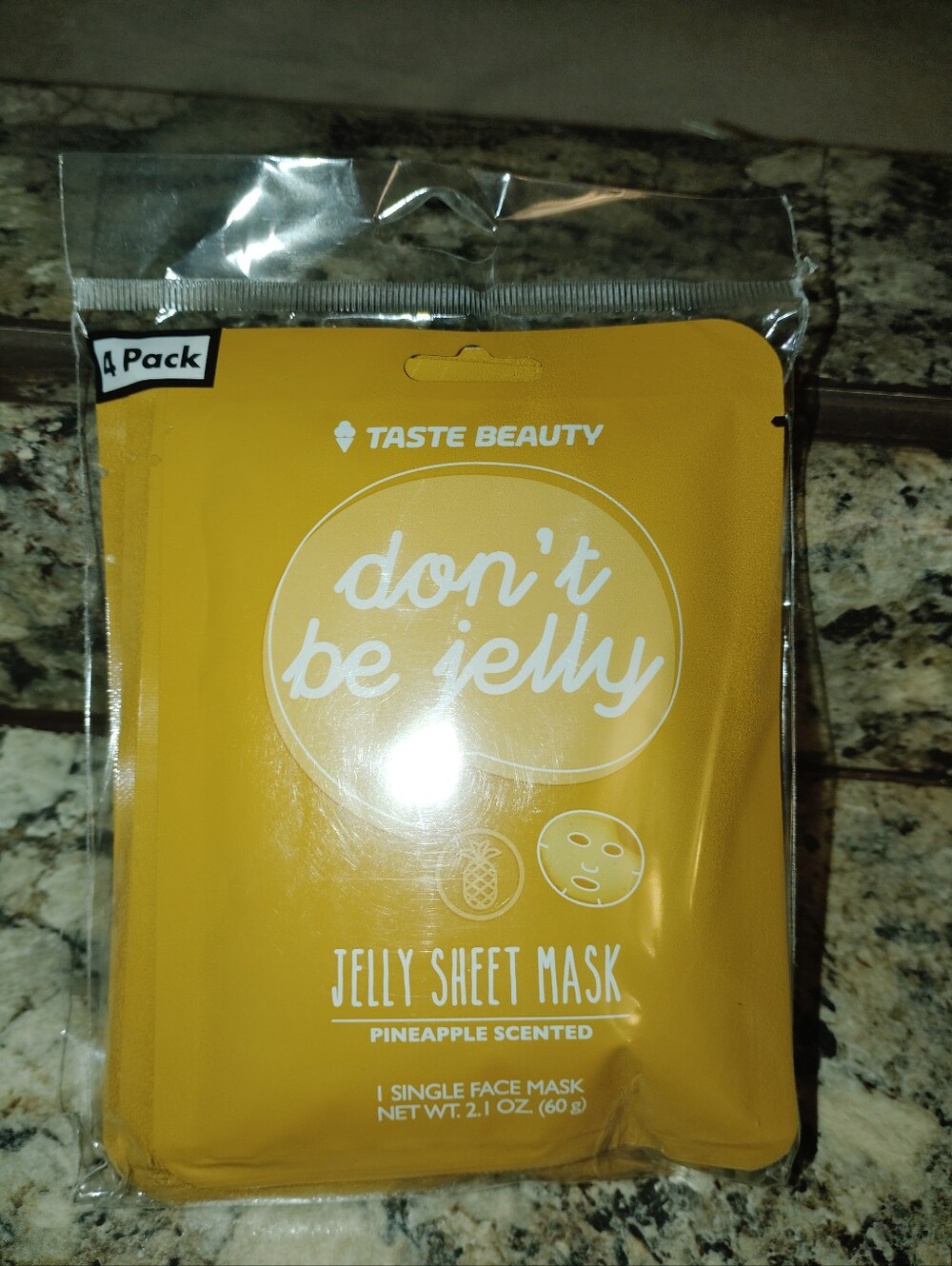 Don't Be Jelly Pineapple Jelly Sheet Mask - 4 Pk.New